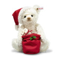 EAN 005879 Steiff mohair Santa Teddy bear with light, white