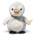 EAN 242816 Steiff plush Lio penguin rattle, light gray/white
