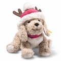 EAN 067686 Steiff plush Rudy Christmas dog, light brown/cream