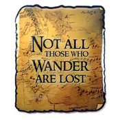 Not All Those Who Wander Are Lost lapel pin