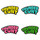 Thunder Cunt Arched pin set, 4 colors