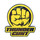 Thunder Cunt Fist pin - Yellow - PMS 102