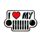 I Love My Jeep - Round Lights lapel pin