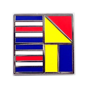 Nautical Flag pin - COCK