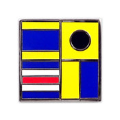 Nautical Flag pin - DICK