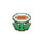 Mario - Fire Flower Lapel Pin Black Nickel Hard Enamel