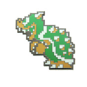 Mario - Bowser Lapel Pin Hard Enamel Black Nickel