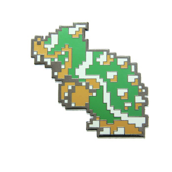 Mario - Bowser Lapel Pin Hard Enamel Black Nickel