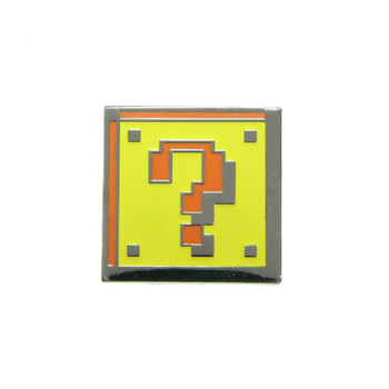 Mario - Question Box Lapel Pin Black Nickel Hard Enamel