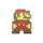 Mario - Standing Lapel Pin Hard Enamel Black Nickel