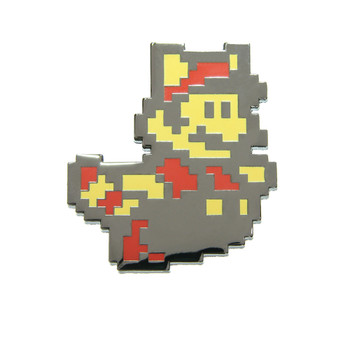 Mario - Flying Raccoon Lapel Pin Hard Enamel Black Nickel