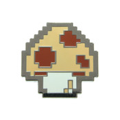 Mario - Mushroom Lapel Pin Hard Enamel Black Nickel