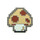 Mario - Mushroom Lapel Pin Hard Enamel Black Nickel