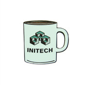 Office Space - Initech Mug Lapel Pin Hard Enamel Black Nickel