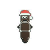 2016 8-Bit Mr. Hankey Lapel Pin Hard Enamel Black Nickel