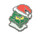 8-Bit Grinch Lapel Pin Hard Enamel Black Nickel