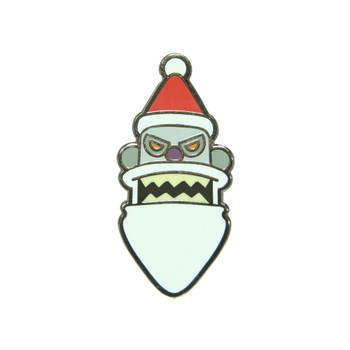 Futurama Santa Lapel Pin Hard Enamel Black Nickel