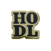 HODL Lapel Pin Hard Enamel Gold