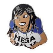 Mega Milk Girl Lapel Pin Hard Enamel Silver