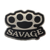 Hipster Lingo - Savage Lapel Pin Hard Enamel Silver