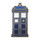 Dr. Who - Tardis 8-Bit Lapel Pin Hard Enamel Silver