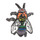 Rainbow Bee Lapel Pin Hard Enamel Black Nickel