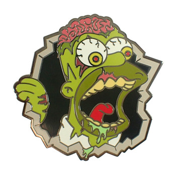 Homer Zombie Lapel Pin Hard Enamel Black Enamel