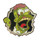Homer Zombie Lapel Pin Hard Enamel Black Enamel