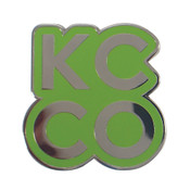 KCCO 2x2 Lapel Pin Hard Enamel Black Nickel