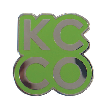 KCCO 2x2 Lapel Pin Hard Enamel Black Nickel