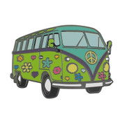 Hippy Van Lapel Pin Hard Enamel Black Nickel