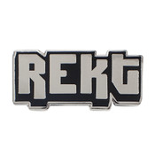 Hipster Lingo - Rekt Lapel Pin Hard Enamel Silver