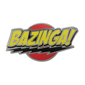 Bazinga Lapel Pin Hard Enamel Silver
