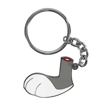Bugs Bunny Rabbit's Foot Keychain Hard Enamel Black Nickel