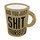 Did You Just Shit Yourself Mug Lapel Pin Hard Enamel Gold