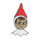 Elf on the Shelf Lapel Pin Hard Enamel Black Nickel