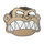 Evil Monkey Head Lapel Pin Hard Enamel Black Nickel