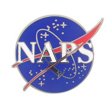 NAPS Lapel Pin Hard Enamel Silver