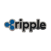 Ripple Logo Full Lapel Pin Hard Enamel Silver