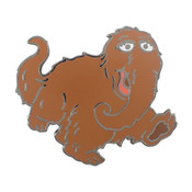Snuffleupagus Lapel Pin Hard Enamel Black Nickel