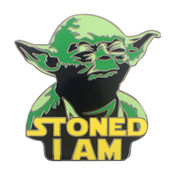 Stoned I Am Lapel Pin Hard Enamel Black Nickel