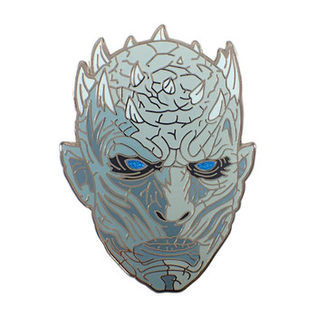 The Night King Lapel Pin Hard Enamel Black Nickel