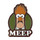 Beaker - MEEP Lapel Pin Hard Enamel Silver Metal