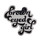 Brown Eyed Girl Lapel Pin Hard Enamel Silver Metal
