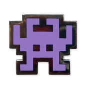 TI-99/4A Invaders - Purple Lapel Pin Hard Enamel Black Nickel