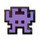 TI-99/4A Invaders - Purple Lapel Pin Hard Enamel Black Nickel