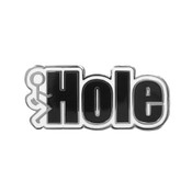 Fuck Hole Lapel Pin Hard Enamel Silver