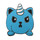 Kittencorn Lapel Pin Hard Enamel Silver Blue