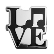 Music - LOVE Lapel Pin Hard Enamel Silver