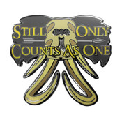 Only Counts As One Lapel Pin Hard Enamel Black Nickel